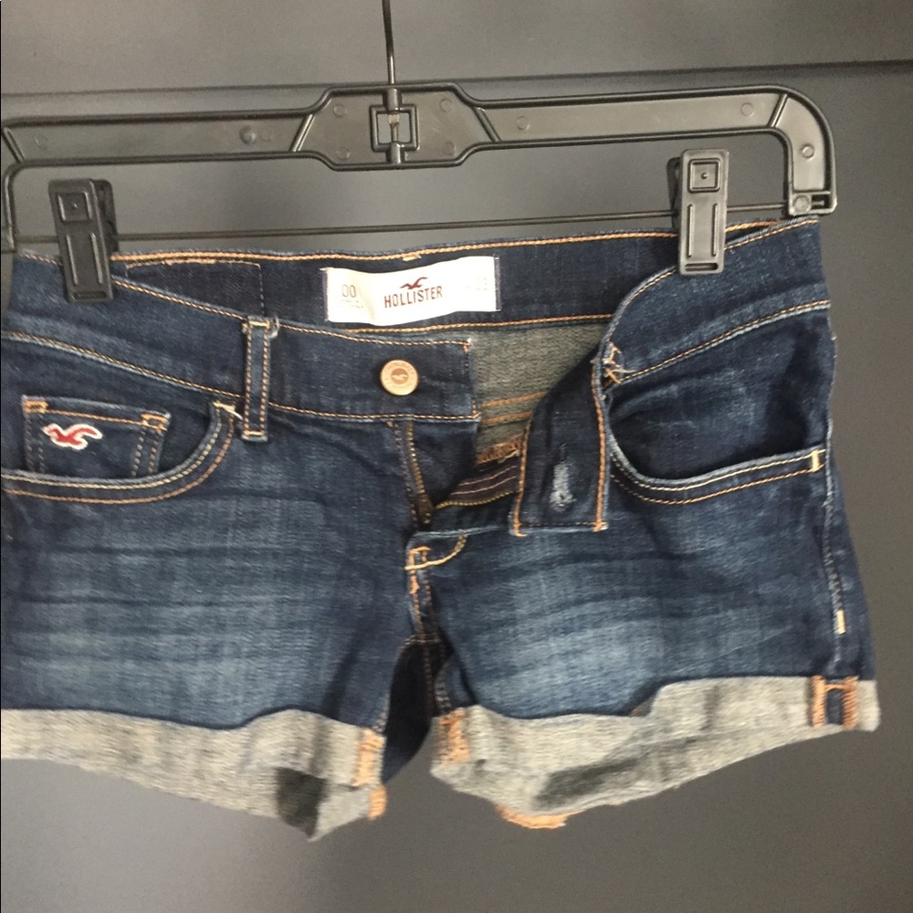 jean shorts holister